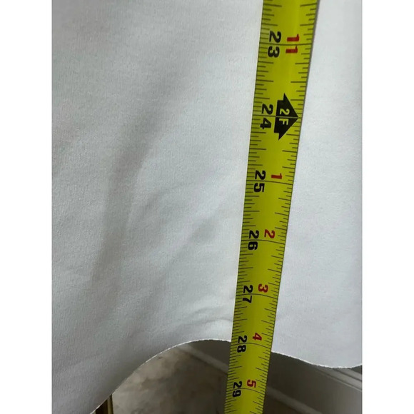 Marciano Mock Neck White Fit & Flare Dress Size Small Stretch Hoco - Picture 12 of 12